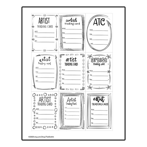 Artist Trading Cards – An Activity Worth Sharing – friendshipswaps.com