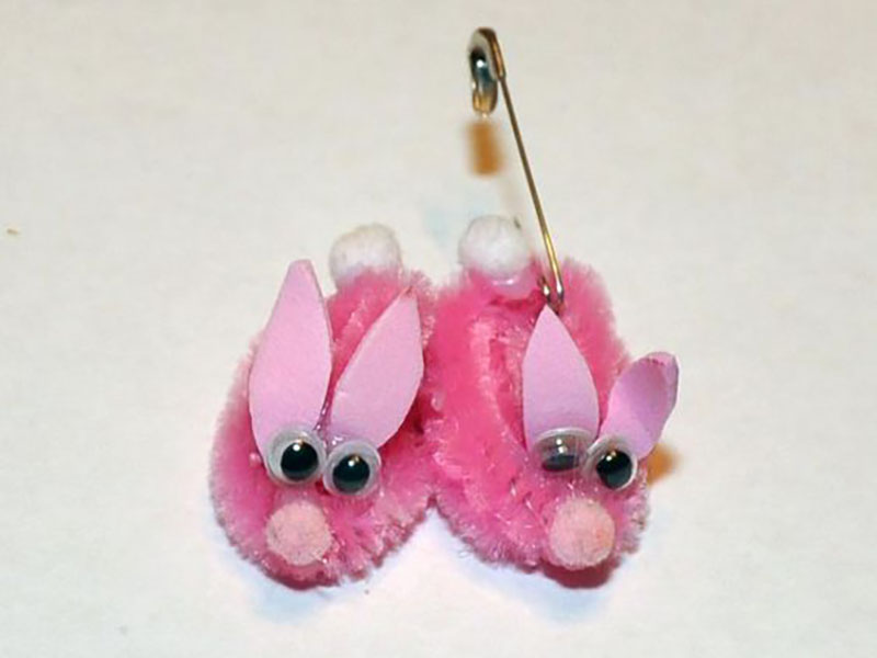 girl scout Easter bunny slippers swaps